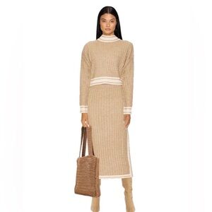 Heartloom by Revolve Camel Mirella Knit Set